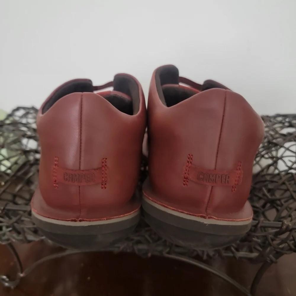 Camper Beetle Casual Ankle Shoes Boots Red Brown Size  11 U.S 45 EU - Picture 4 of 14